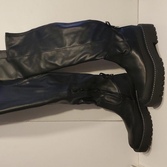 Sam Edelman Lerue Women's Black Over the Knee High Boots Size 7.5 NWOT'S - Picture 6 of 11